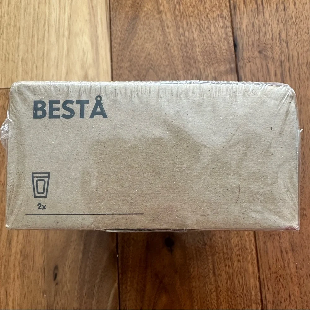IKEA Besta Furniture Legs 501.341.82 Silver Grey 4” Set of 2 Sealed